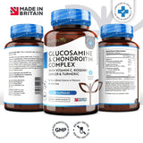 Glucozamină Condroitină /180 capsule, 90 zile/ cu turmeric, ghimbir și vitamina C Nutravita