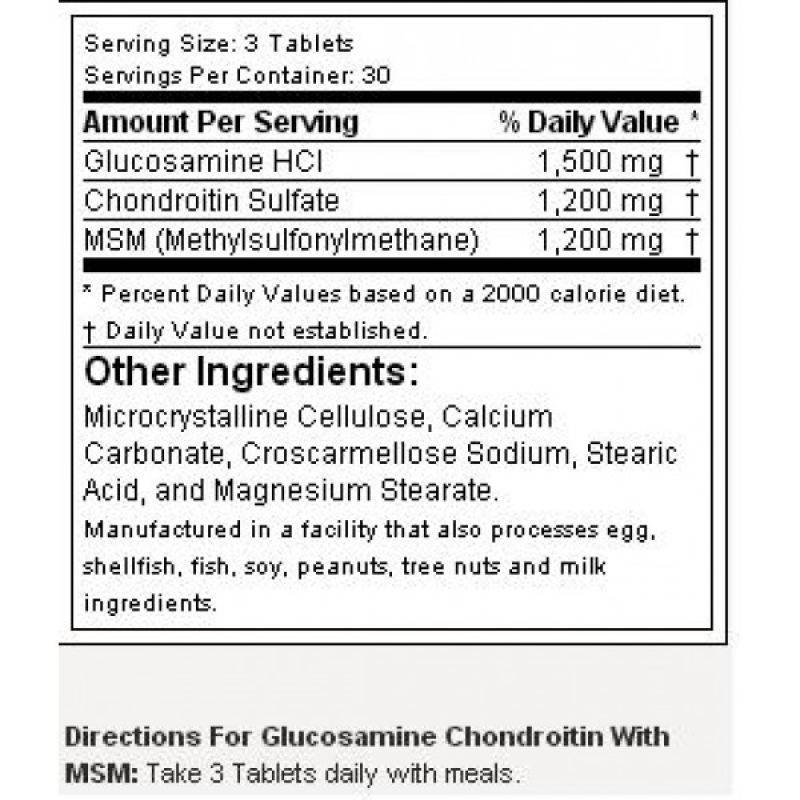 Glucozamină condroitină cu MSM - 90 tablete