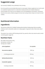 Glucozamină + MSM + Condroitin - 30 tablete