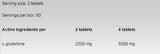 Glutamina 1250 - 120 tablete