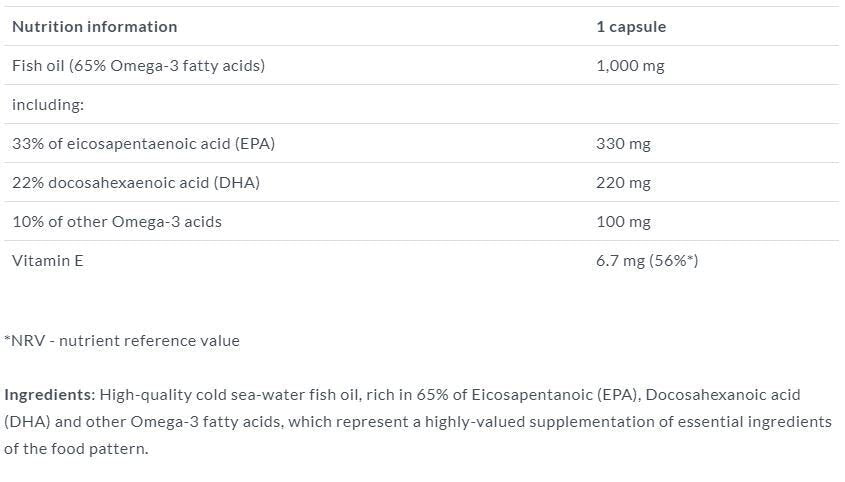 Aur Omega 3 65% 60 Caps. OLIMP