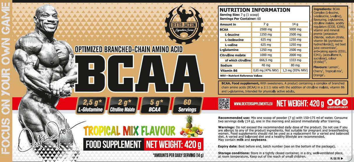 Seria Aur | BCAA cu L-Glutamină și L-Citrulină Malat - 420 grame