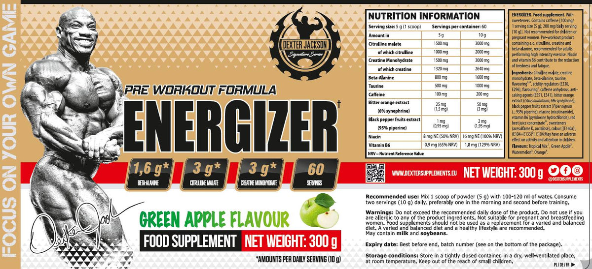 Seria Aur | Formula Energizer pre-antrenament - 300 de grame