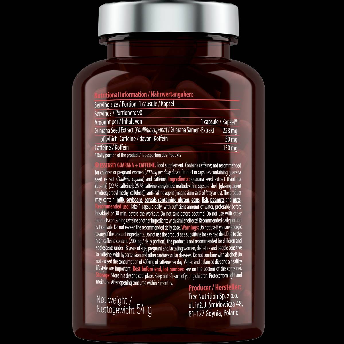 Guarana + Cofeina - 90 capsule