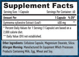 Gymnema Sylvestre Leaf 400 mg. / 60 VCaps