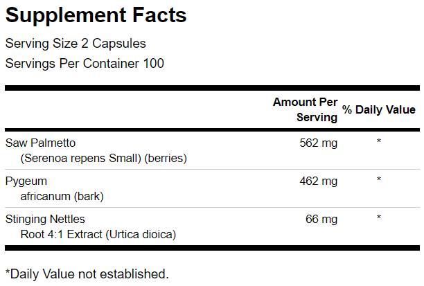 Complex de prostată pe bază de plante 1090 mg - 200 capsule
