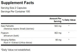 Complex de prostată pe bază de plante 1090 mg - 200 capsule