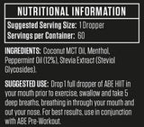 Scăderi de performanță HIIT | cu MCT &amp; Mentă - 30 ml