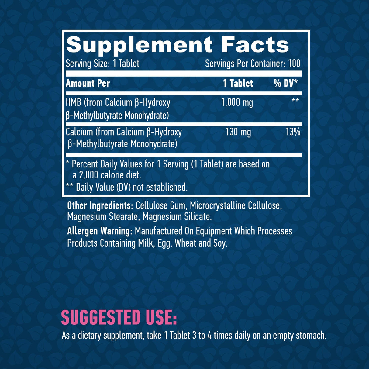 HMB 1000 mg / 100 tablete.