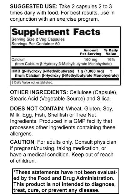 HMB 500 mg - 120 capsule