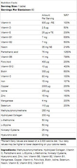 Vitamine pentru păr | Cu Biotină, Zinc și Cupru 60 Tablete