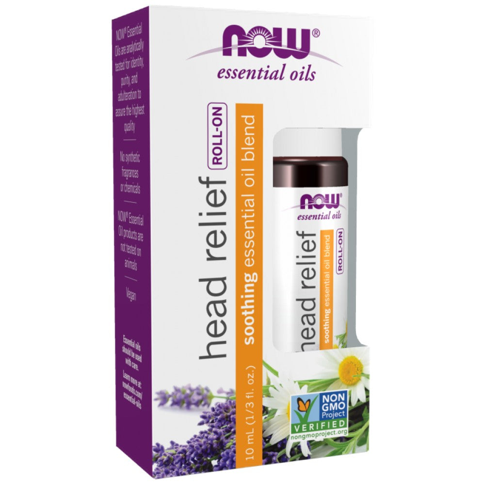 Roll-On de relief pentru cap | Amestec de uleiuri esențiale liniștitoare - 10 ml