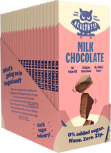 Ciocolata cu lapte HealthyCo 100 de grame - fara zahar adaugat si fara ulei de palmier