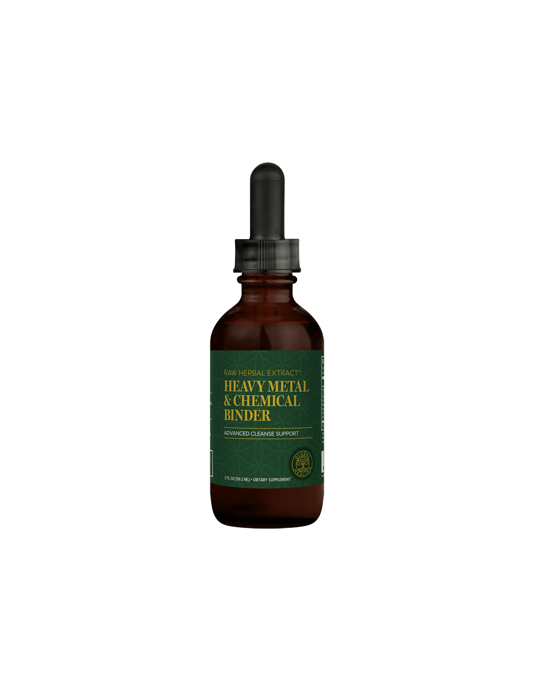 Curățare/Detoxifiere cu metale grele și chimice cu ierburi, ciuperci medicinale și cărbune activat, 59,2 ml Global Healing