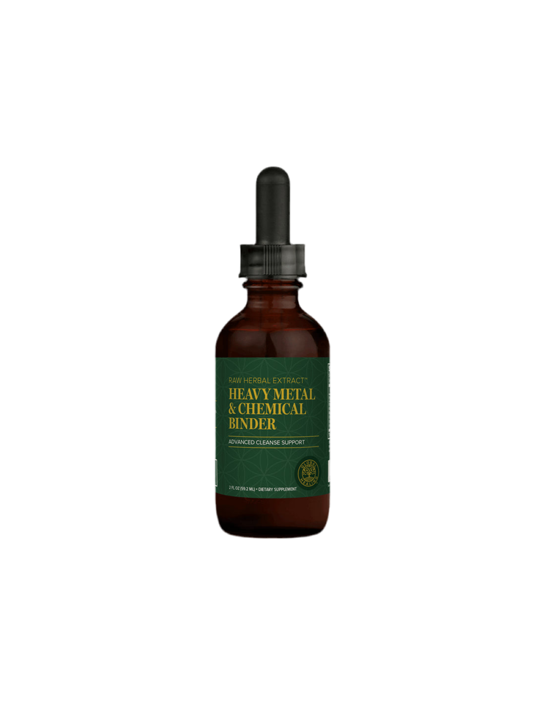 Curățare/Detoxifiere cu metale grele și chimice cu ierburi, ciuperci medicinale și cărbune activat, 59,2 ml Global Healing