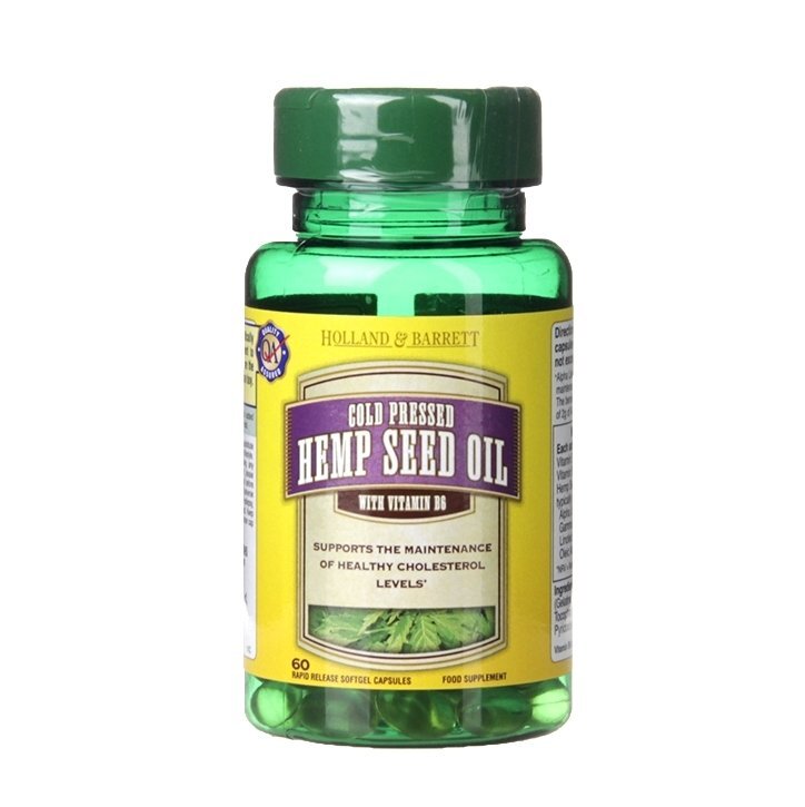 Конопено масло (ulei din semințe de cânepă) 60 капсули HOLLAND &amp; BARRETT
