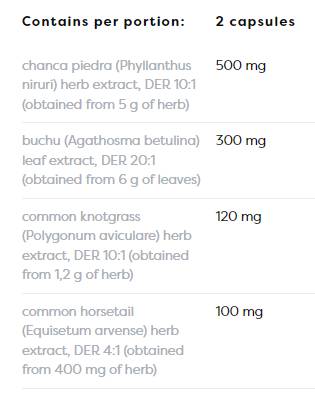Suport pentru rinichi pe bază de plante | Tract urinar sănătos - 120 capsule