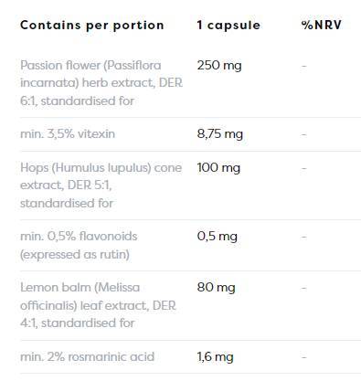 Suport pentru somn pe bază de plante - 120 capsule