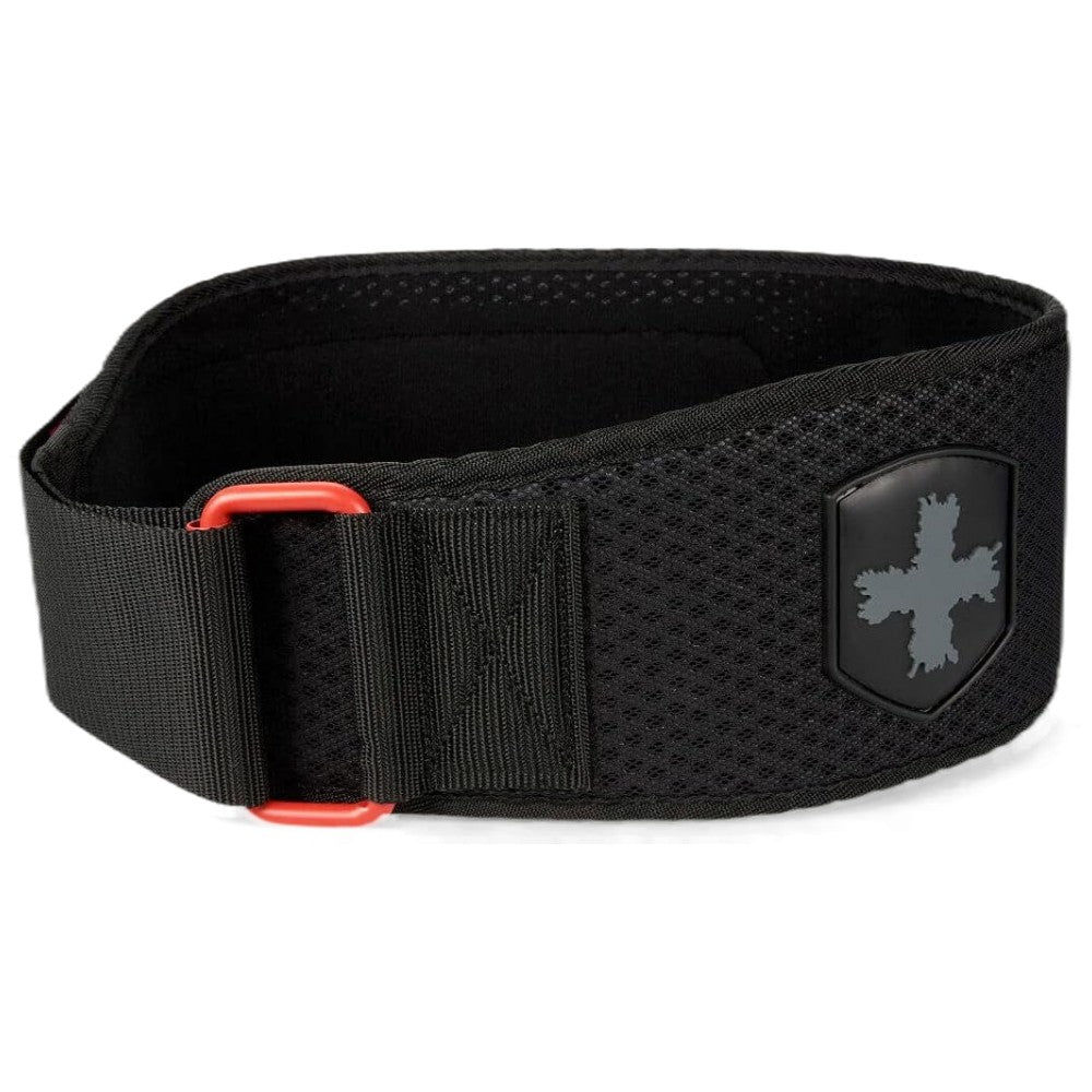 Centura de antrenament pentru barbati / Hex Core Belt 12 cm - Rosie - 12 cm