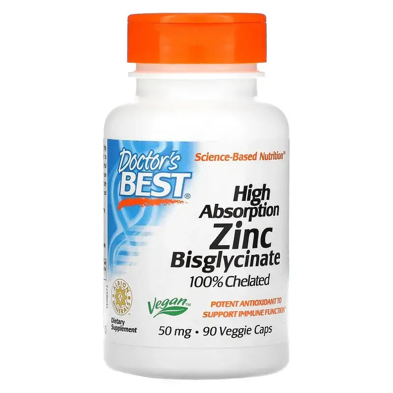 Bisglicinat de zinc cu absorbție ridicată 50 mg, tablete x 90, Doctor's Best