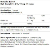 High Strength CoQ-10 100 mg - 30 capsule