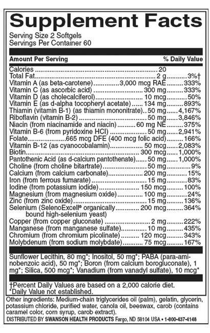 Capsule de gel multiplu foarte eficiente 120 capsule de gel