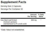 Extract de Busuioc Sfânt (Tulsi) 400 mg - 60 capsule