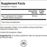 Colagen de pește hidrolizat tip 1 60 capsule
