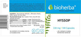 Hyssop Herb 330 mg - 100 capsule