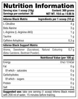 Inferno Black / Pre-antrenament - 300 de grame