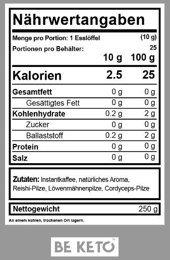 Cafea instant - amestec de ciuperci - 250 grame