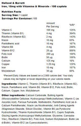 Fier 15 mg | Cu vitamine si minerale 100 capsule
