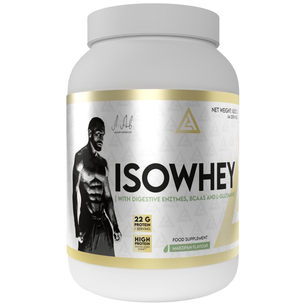 IsoWhey | Izolat de proteine ​​din zer cu enzime digestive, BCAA și glutamina - 1600 grame