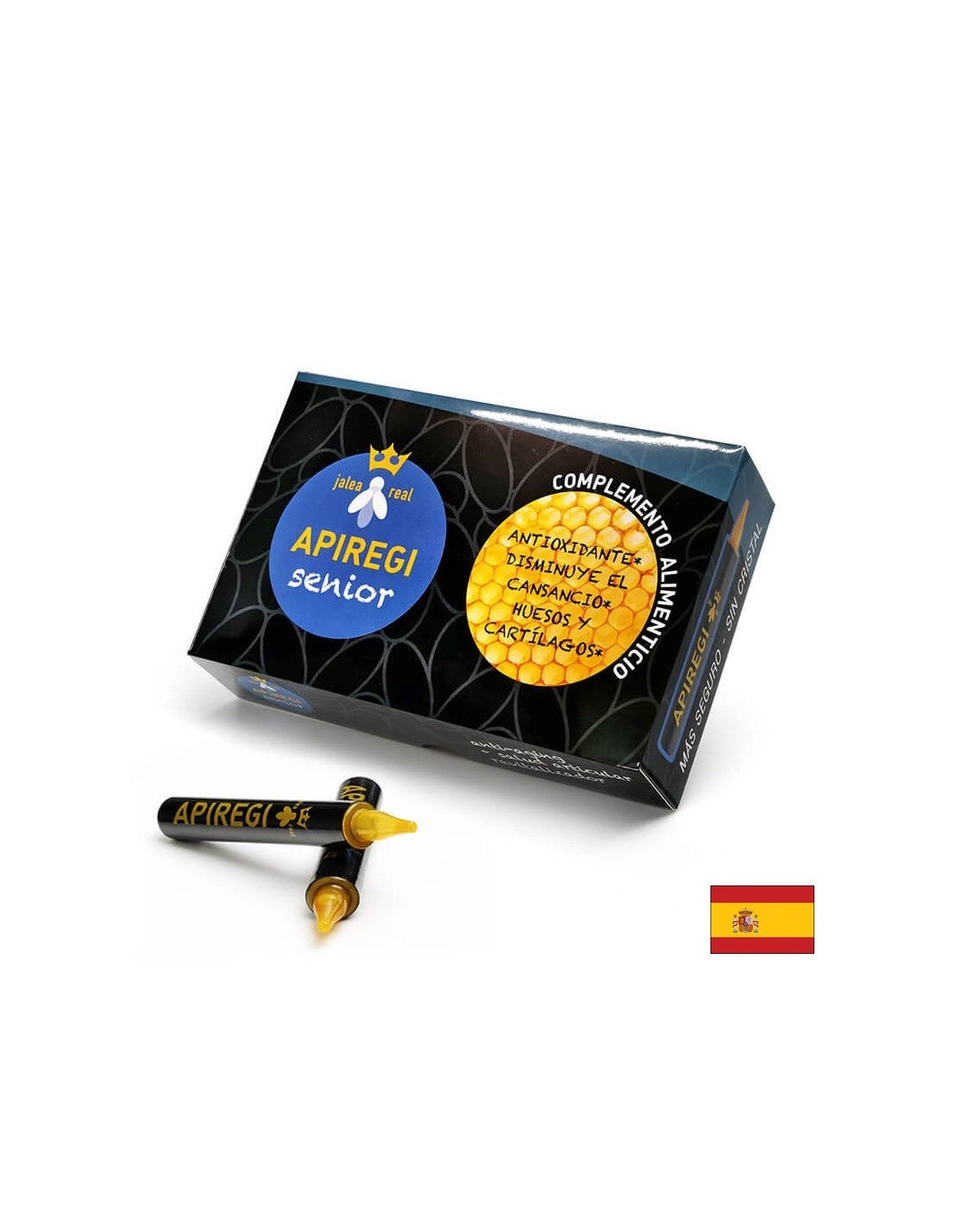 Jalea real Apiregi senior/ Laptisor de matca pentru adulti/ Vitalitate si imunitate puternica, 20 buc. Fiole de băut Artesania