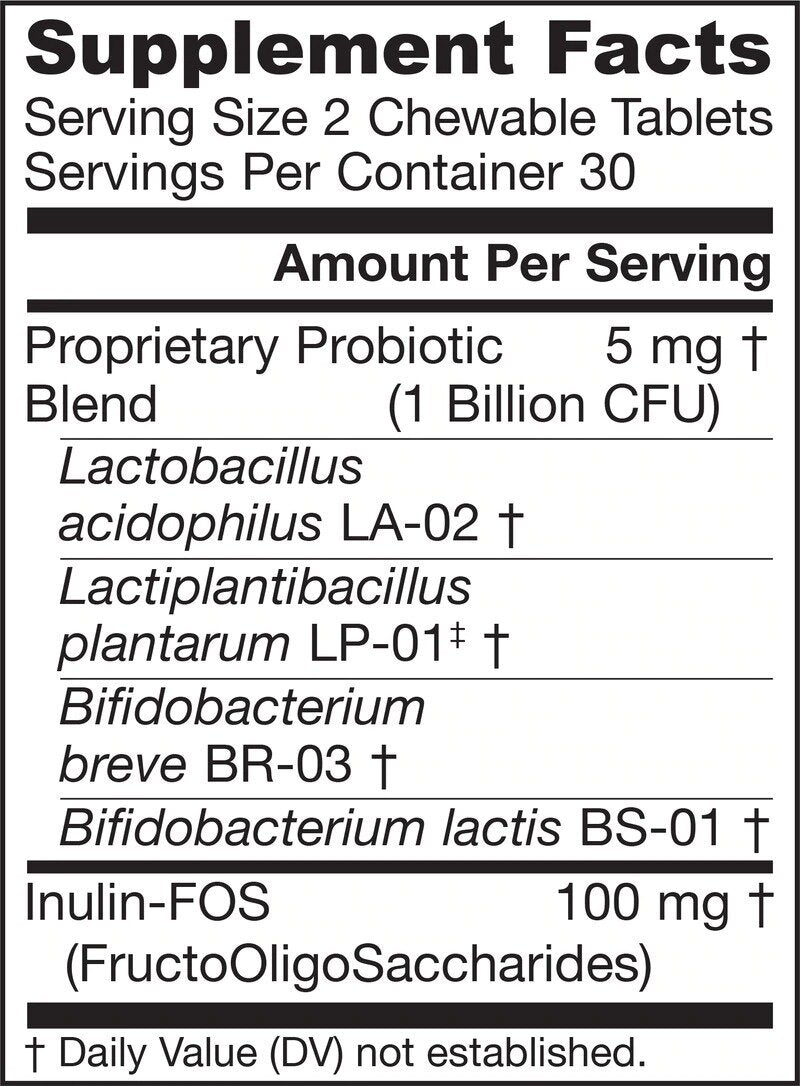 Jarro-Dophilus Kids 1 Billion - Probiotic pentru copii 60 de tablete masticabile