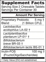 Jarro-Dophilus Kids 1 Billion - Probiotic pentru copii 60 de tablete masticabile