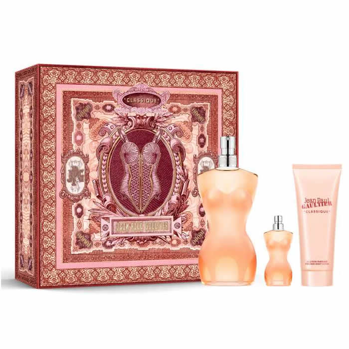Jean Paul Gaultier Classique Eau De Toilette Spray 100ml Set 3 Piese