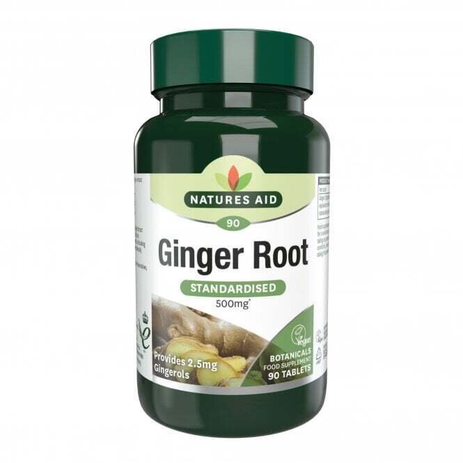 Rădăcină de ghimbir 500mg 90 tablete NaturesAid