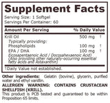 Ulei de krill 500 mg - 60 capsule moi Pure Nutrition