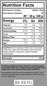 Keto Colagen + Pudră MCT - 800 grame
