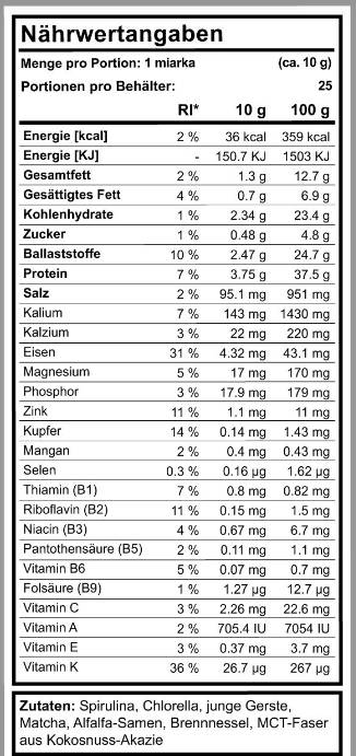 Keto Greens Smoothie - 250 de grame