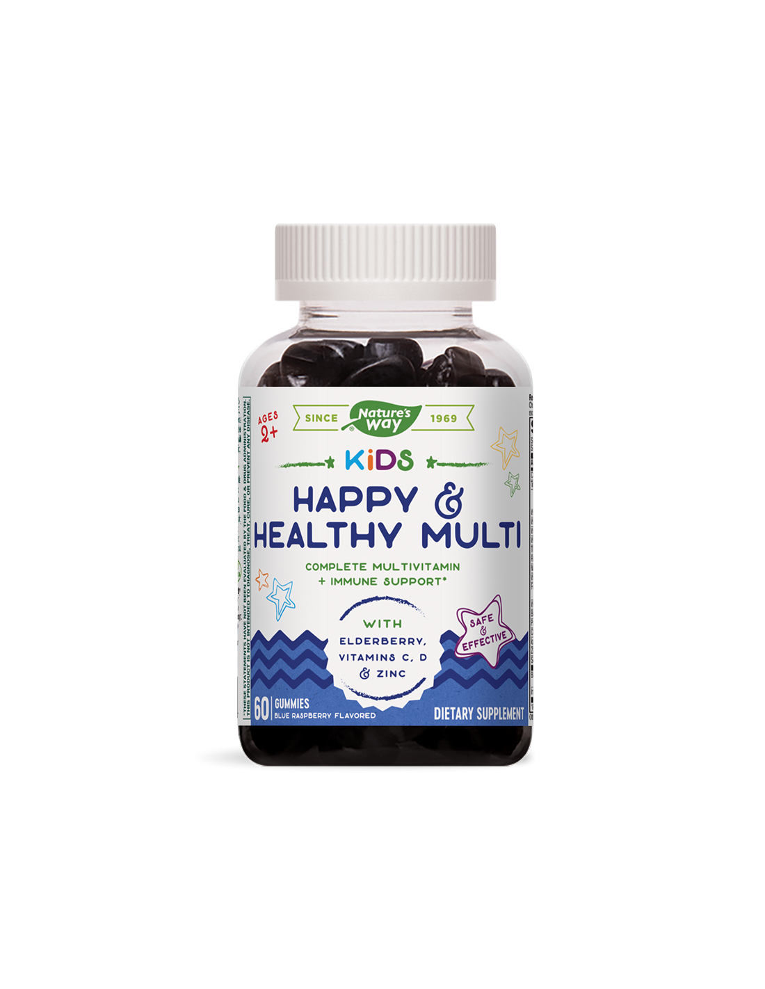 Kids Happy &amp; Healthy Multi / Multivitamine pentru copii/, 60 tablete de gel Nature's Way
