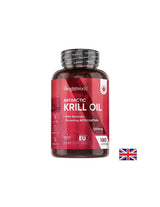 Îngrijirea inimii, creierului și vederii - Ulei de krill antarctic 600 mg, 180 capsule softgel - Ulei de krill