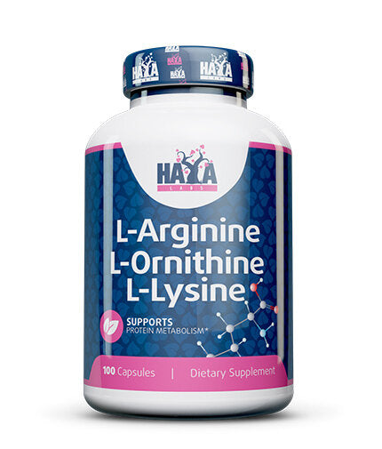 L-Arginina / L-Ornitina / L-Lizina / 100 Caps.
