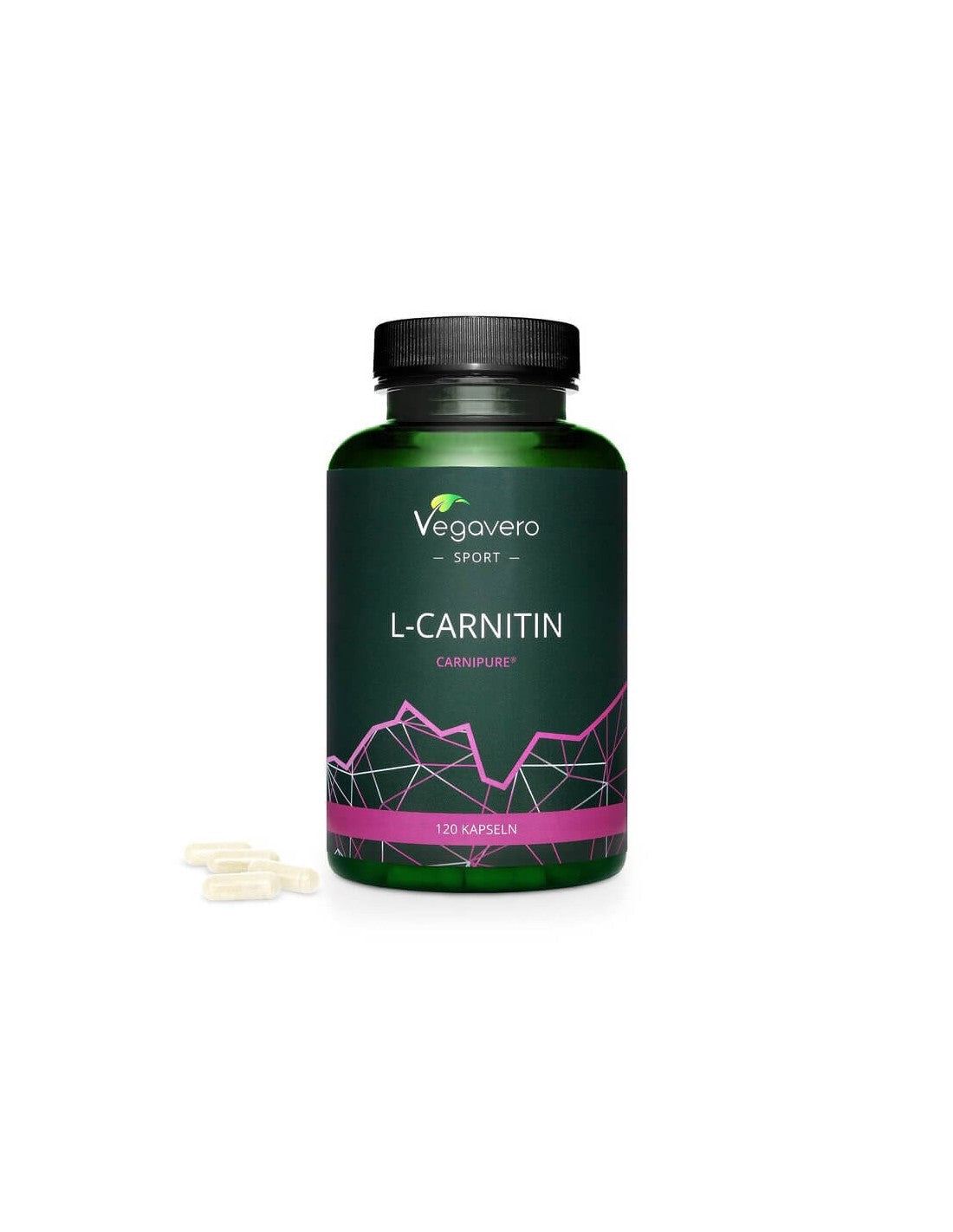 L-Carnitină, 120 capsule, 100% Vegan Vegavero