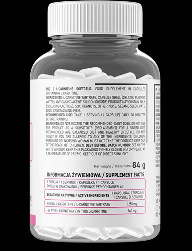 L-Carnitina 1250 mg 60 capsule