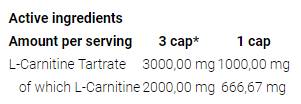 L-Carnitine 3000 Caps - 120 capsule