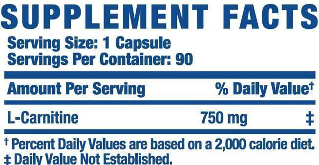L-Carnitine Caps XS - 60 capsule