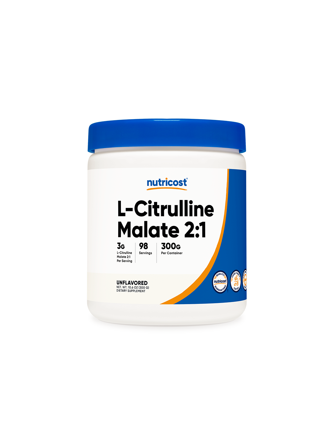 Masa musculara - L-citrulina (malat) L-citrulina, 300 g Nutricost