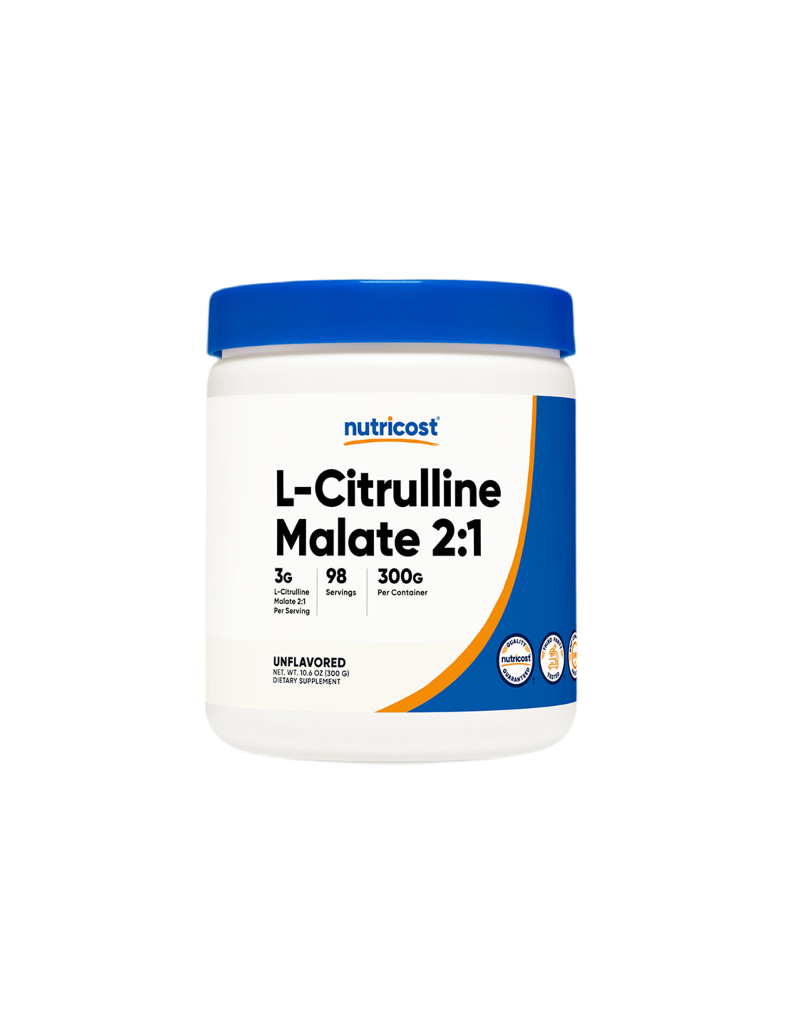 Masa musculara - L-citrulina (malat) L-citrulina, 300 g Nutricost